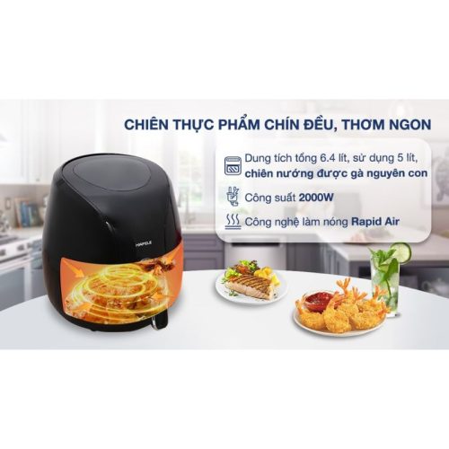 Công dụng nồi chiên không dầu 6.4L Hafele HS-AF601B 535.43.714