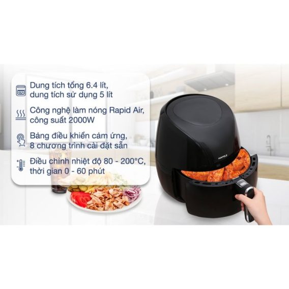 Nồi chiên không dầu 6.4L Hafele HS-AF601B 535.43.714