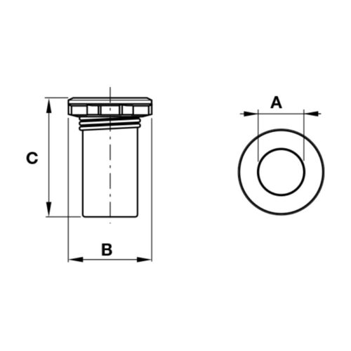 Kích thước Nắp Chốt Âm Hafele 911.62.157