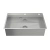 Chậu rửa bát Inox 1 hố Hafele WS R0 HS24-SSN1S-7650 SILVER 567.20.627