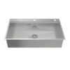 Chậu rửa bát Inox 1 hố Hafele WS R0 HS24-SSN1S-8650 SILVER 567.20.637