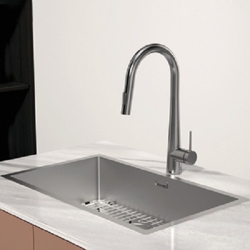 Vòi rửa bát nóng lạnh Hafele HT24-SH1P417-BR 570.85.041 có dây rút 6 hinh anh voi rua bat nong lanh hafele ht24 sh1p417 br 570 85 041 co day rut