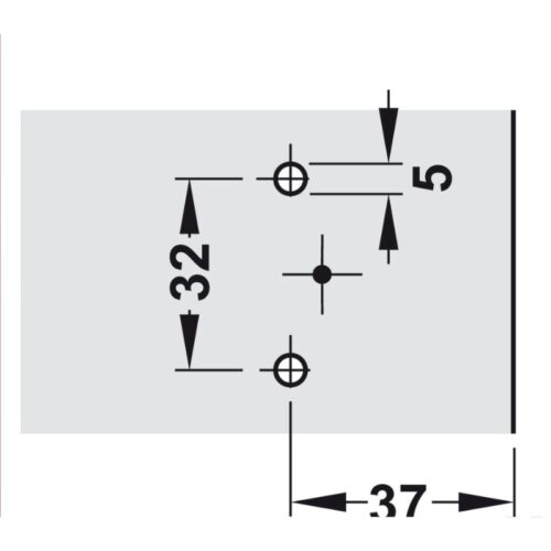 Kích thước đế bản lề Metalla A Hafele 311.01.080