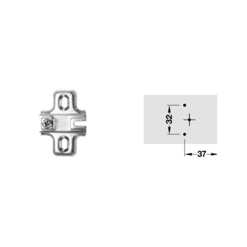 Kích thước đế bản lề Metalla A Hafele 311.98.700