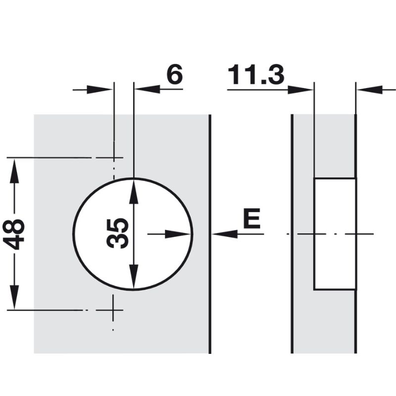 Thông số bản lề Metalla A 165° trùm nửa Hafele 311.93.502 Thông số bản lề Metalla A 165° trùm nửa Hafele 311.93.502
