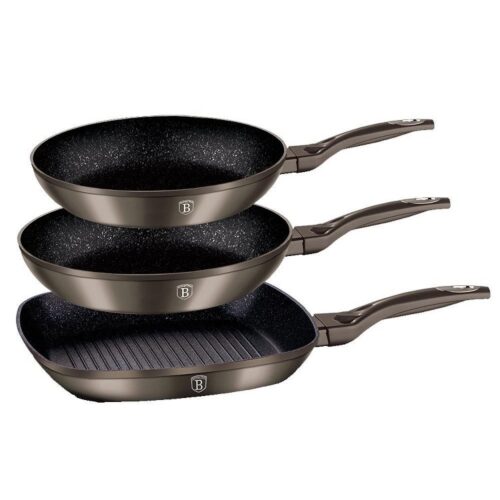 Bộ 3 chảo vân đá cẩm thạch đáy từ Hafele Berlinger Haus 531.08.010 3 Hình ảnh bộ 3 chảo vân đá cẩm thạch đáy từ Hafele Berlinger Haus 531.08.010