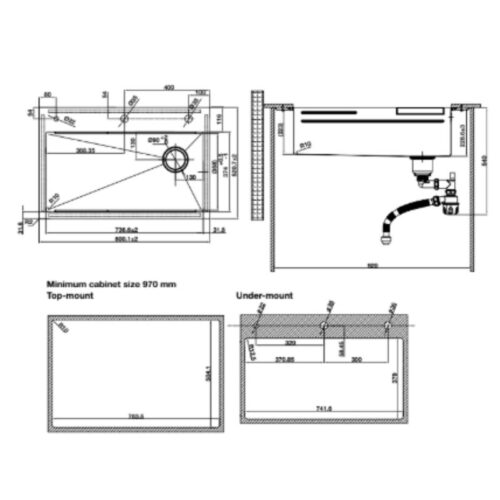 kich thuoc chau rua bat hafele wf r10 hs25 ssn1s 8052 567.24.489 den