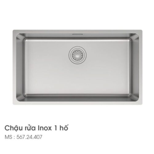 Chậu Rửa Chén Bát Inox HS24-SSN1S-760 Hafele 567.24.407