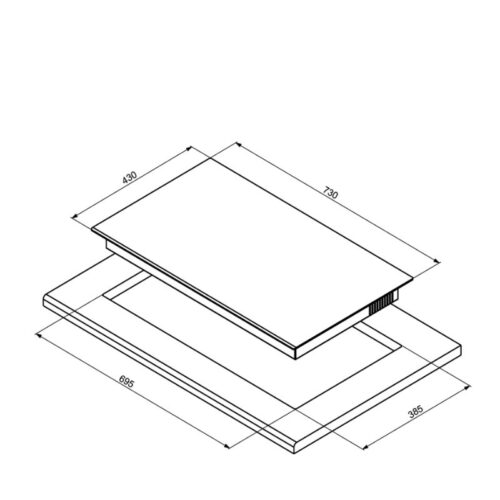 kich thuoc bep tu 2 vung nau hc i7326b hafele 533 09 989