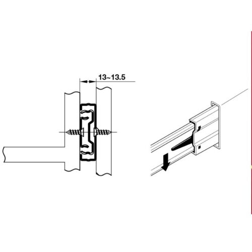 kich thuoc ray bi giam chan 250mm hafele 494.02.060